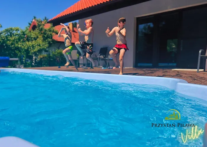 Villa Przystan Pilawa Z Prywatnym Basenem